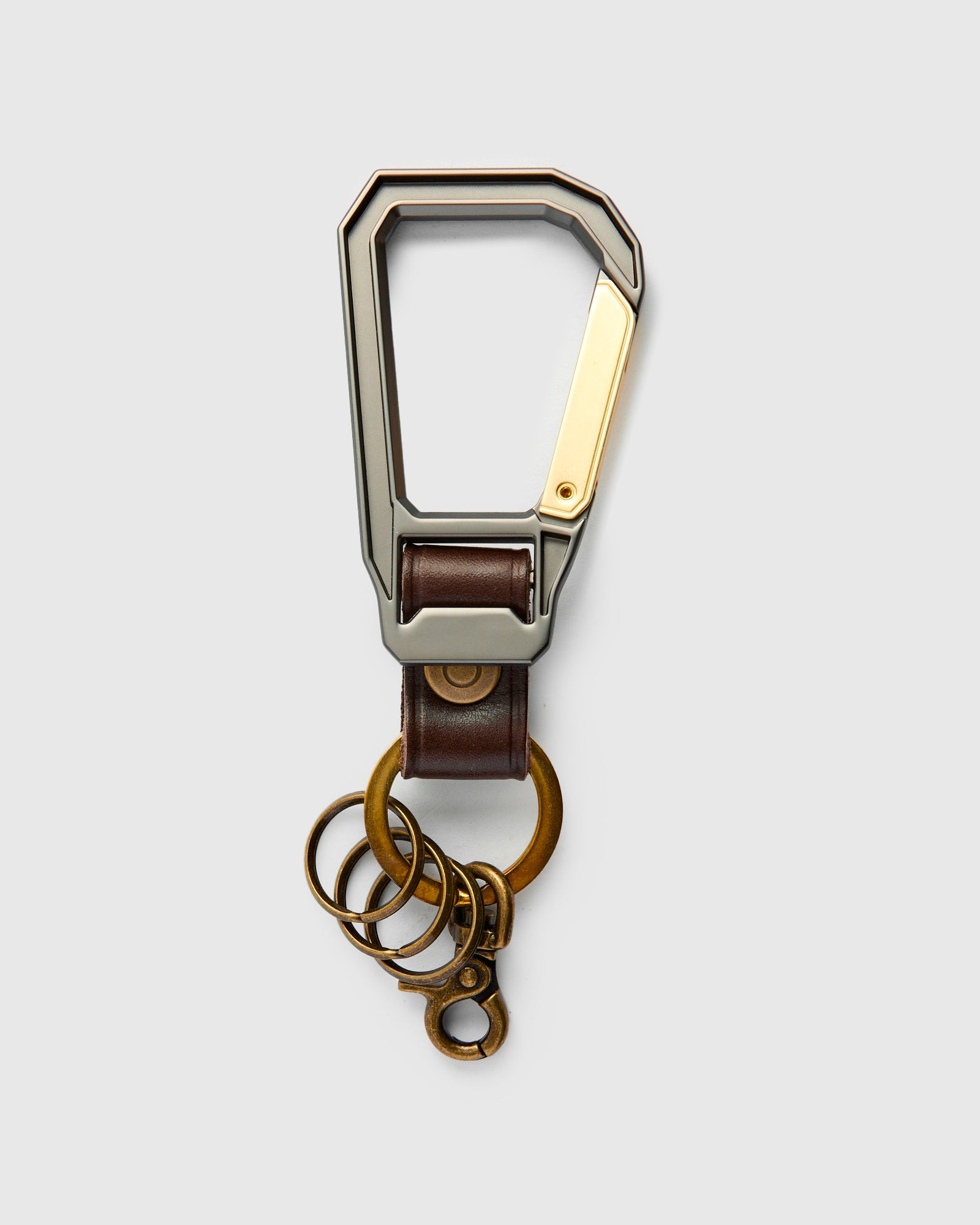 Carabiner Keychain in Chocolate - 3