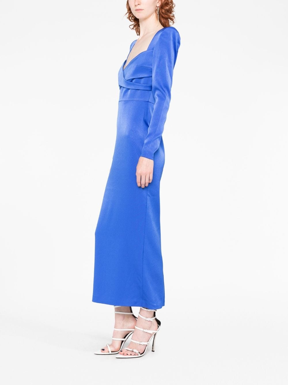 Linden satin midi dress - 6