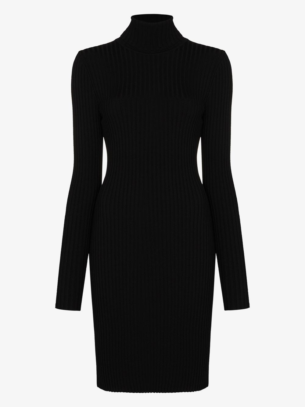 Wool ribbed short dress - 4