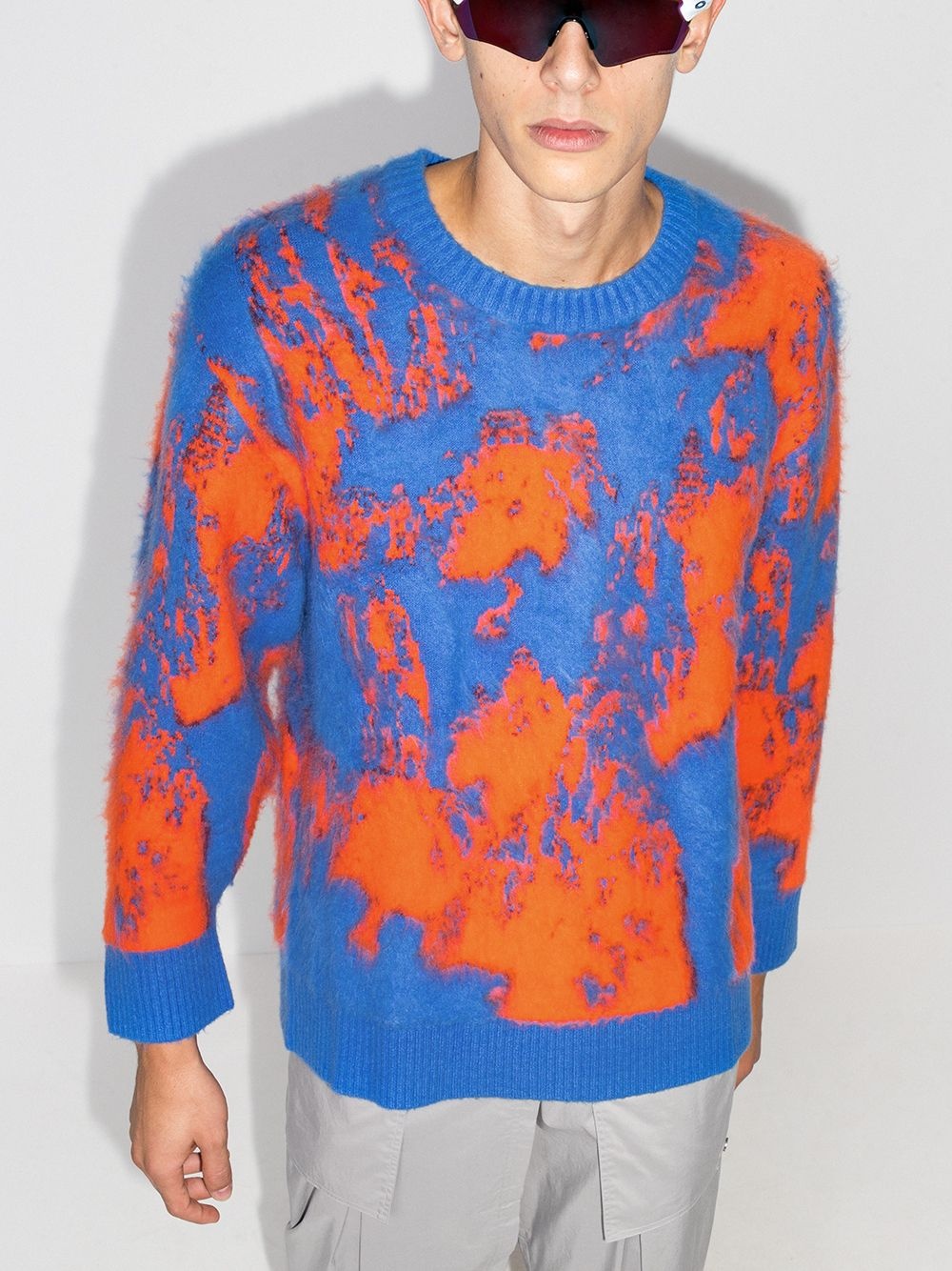 intarsia tie-dye knit jumper - 2