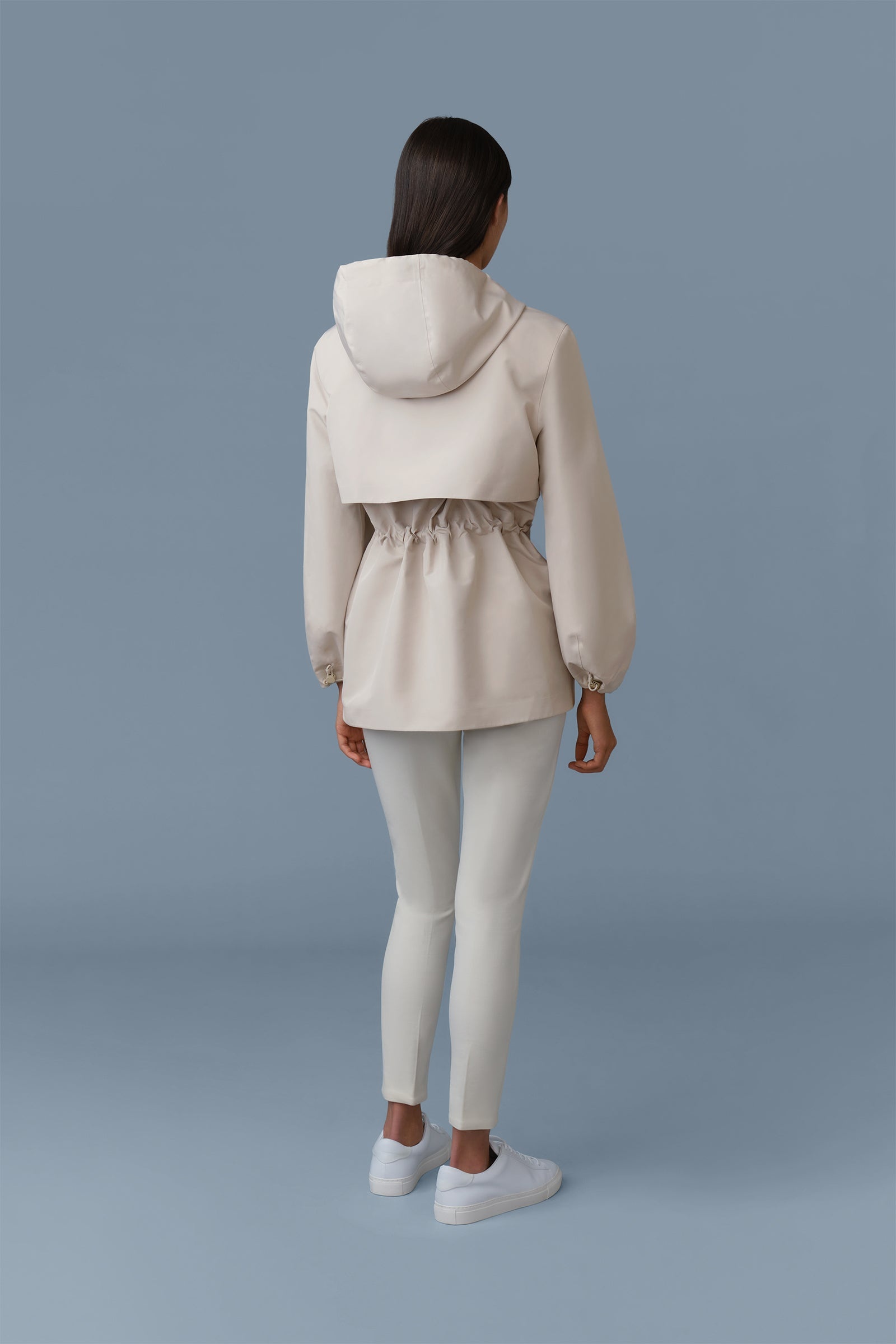 KALEA Technical Rain Jacket with Drawcord Waist - 5