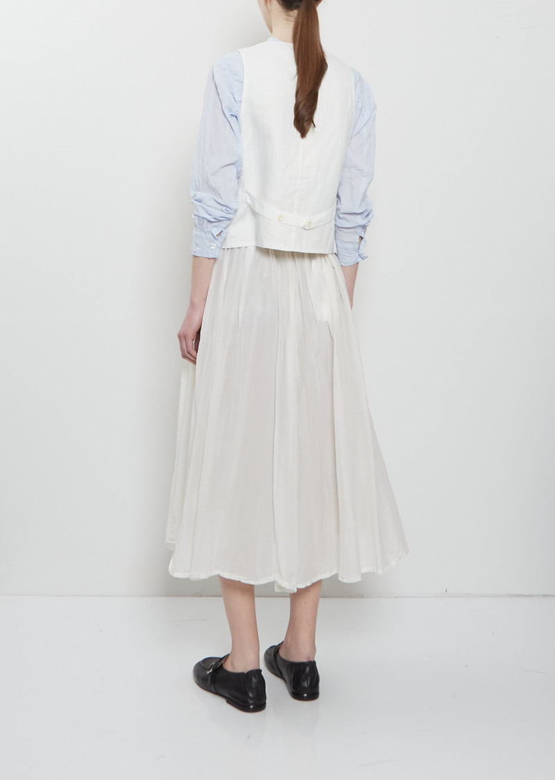 pas de calais Washed Cotton Oxford Vest outlook