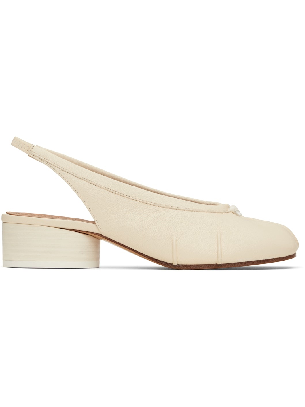 Off-White Tabi New Ballerina Slingback Heels - 1