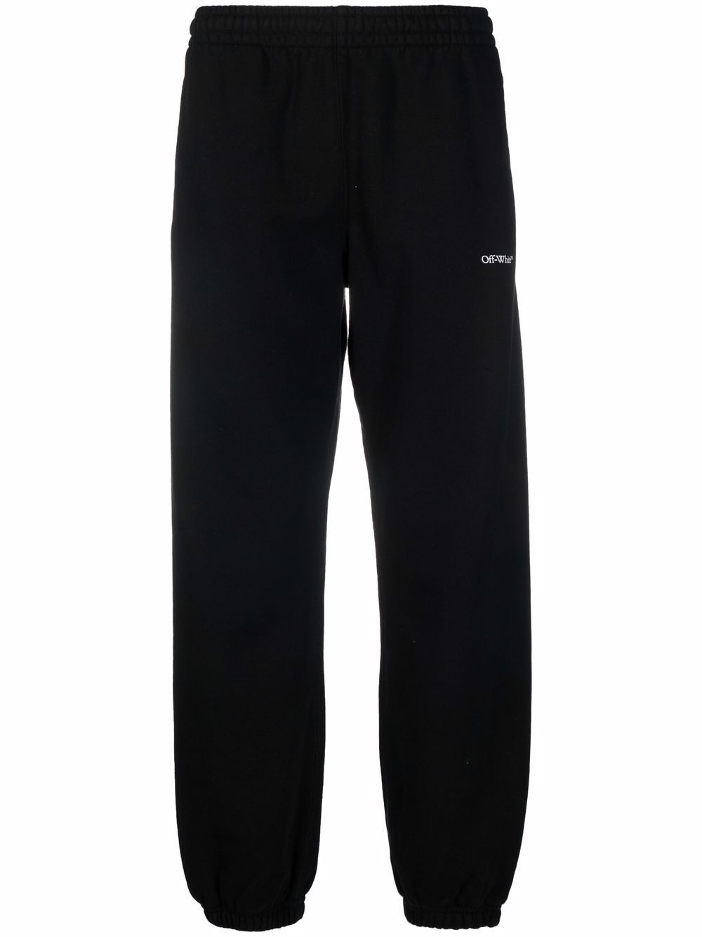 OW logo cuffed trousers - 1