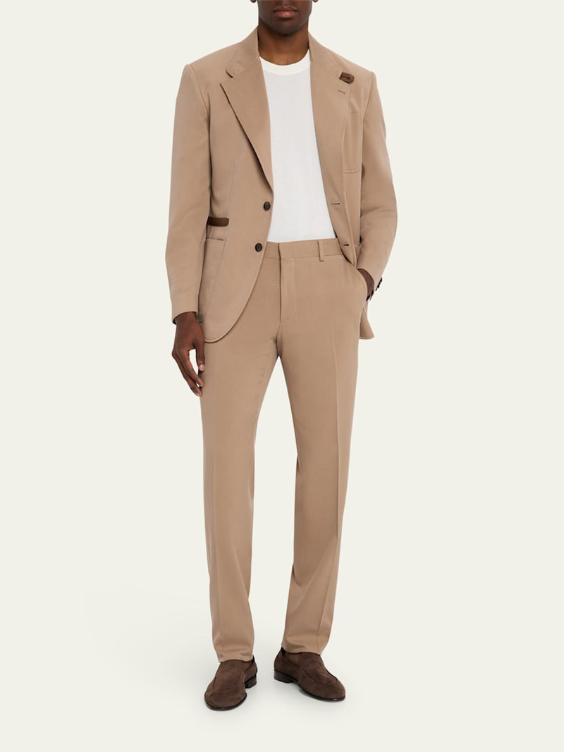 Brioni Men's Silk Leather-Trim Travel Jacket outlook