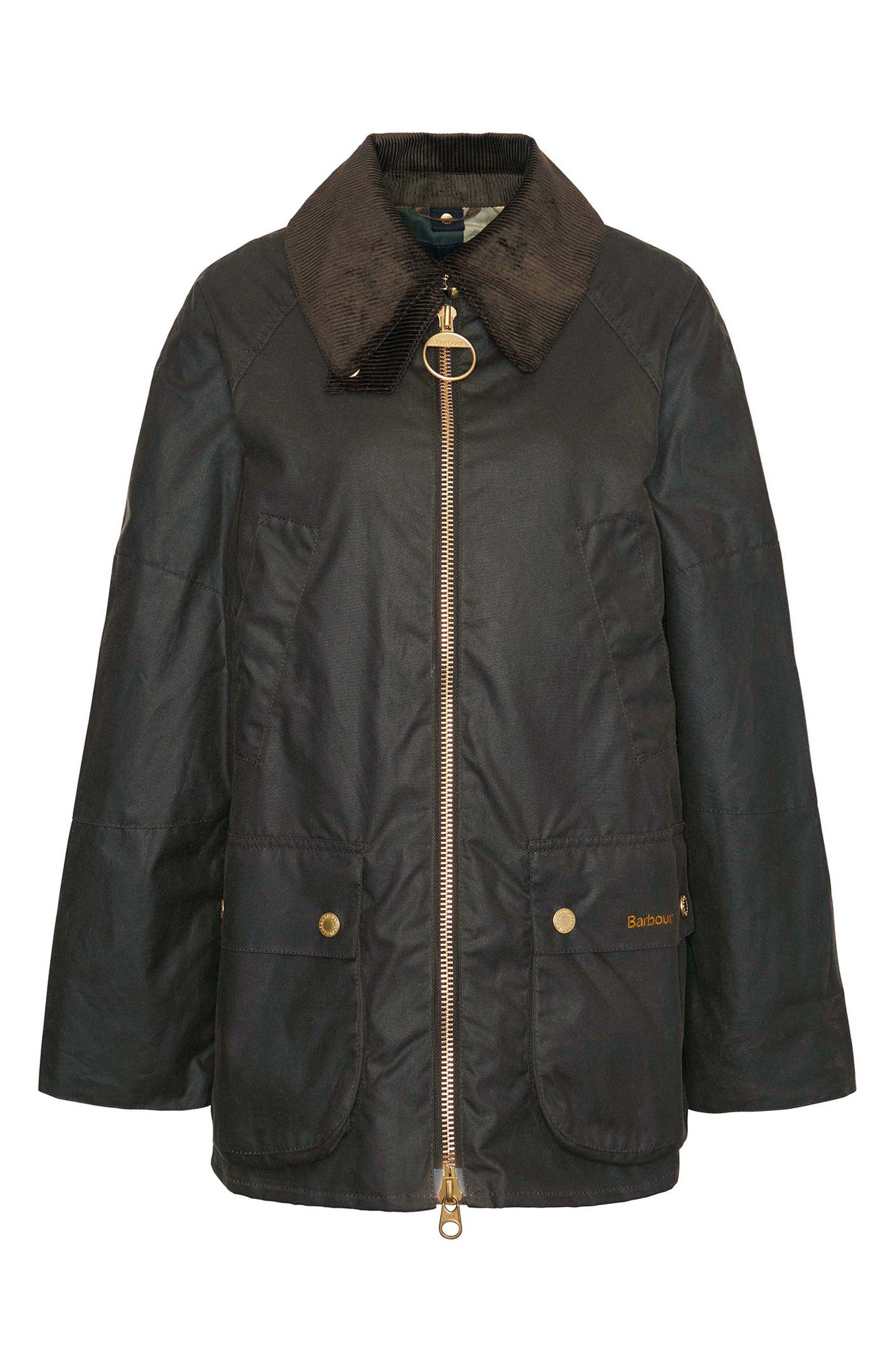 Barbour Allerston Water Resistant Waxed Cotton Jacket in Olive/ancient at Nordstrom - 4