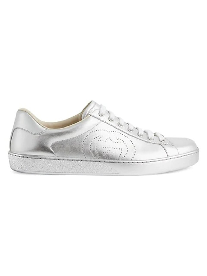 Ace metallic low-top sneakers - 1