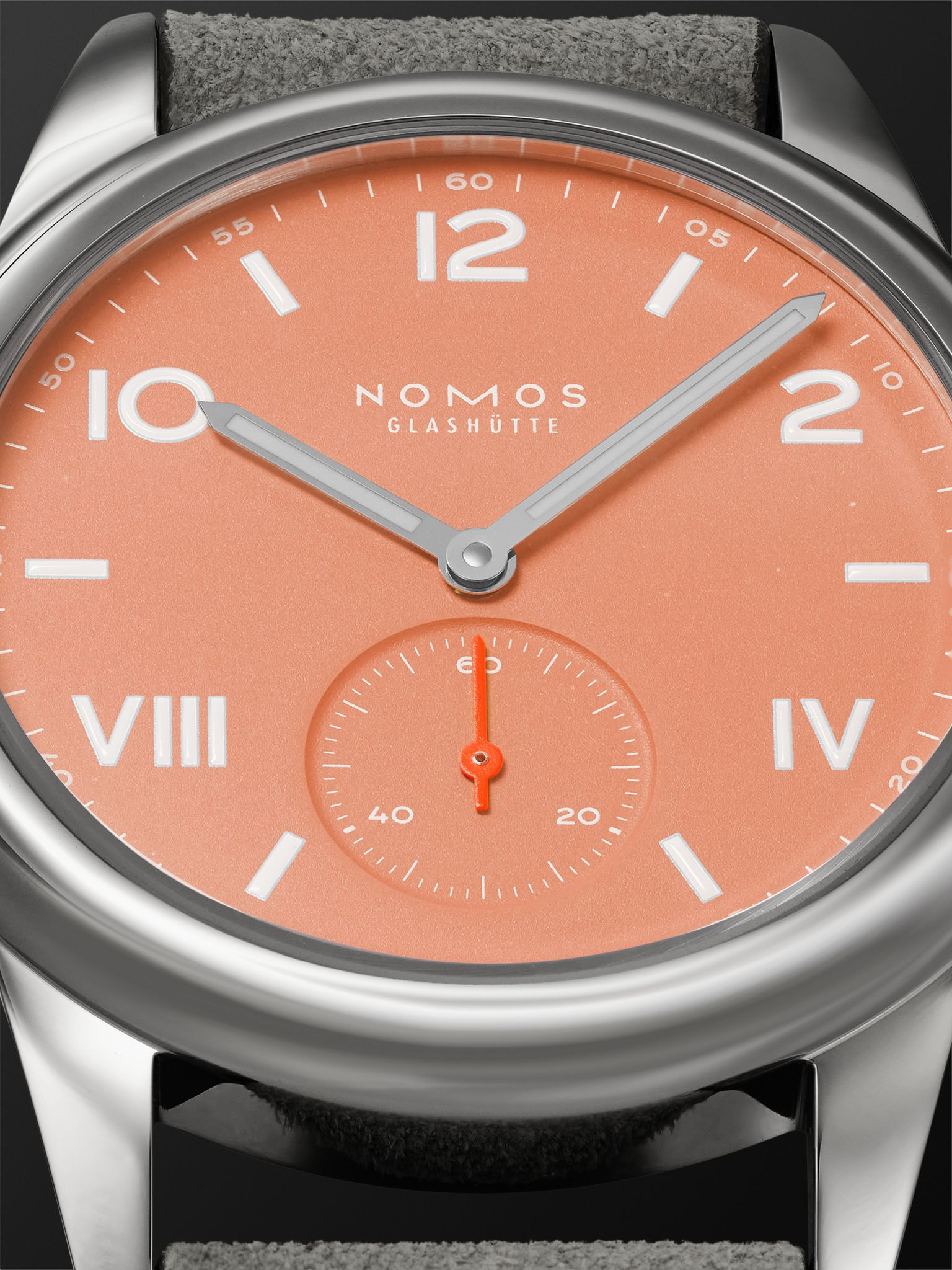 Club Campus Hand-Wound 38.5mm Stainless Steel and Suede Watch, Ref. No. 725 Pink - 5
