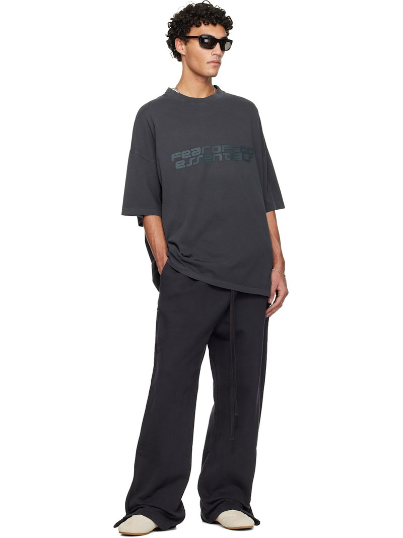 ESSENTIALS Black Holiday Heavy Fleece Tearaway Sweatpants outlook