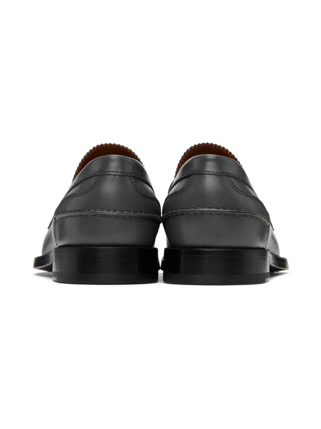 Gray Monogram Motif Loafers - 2