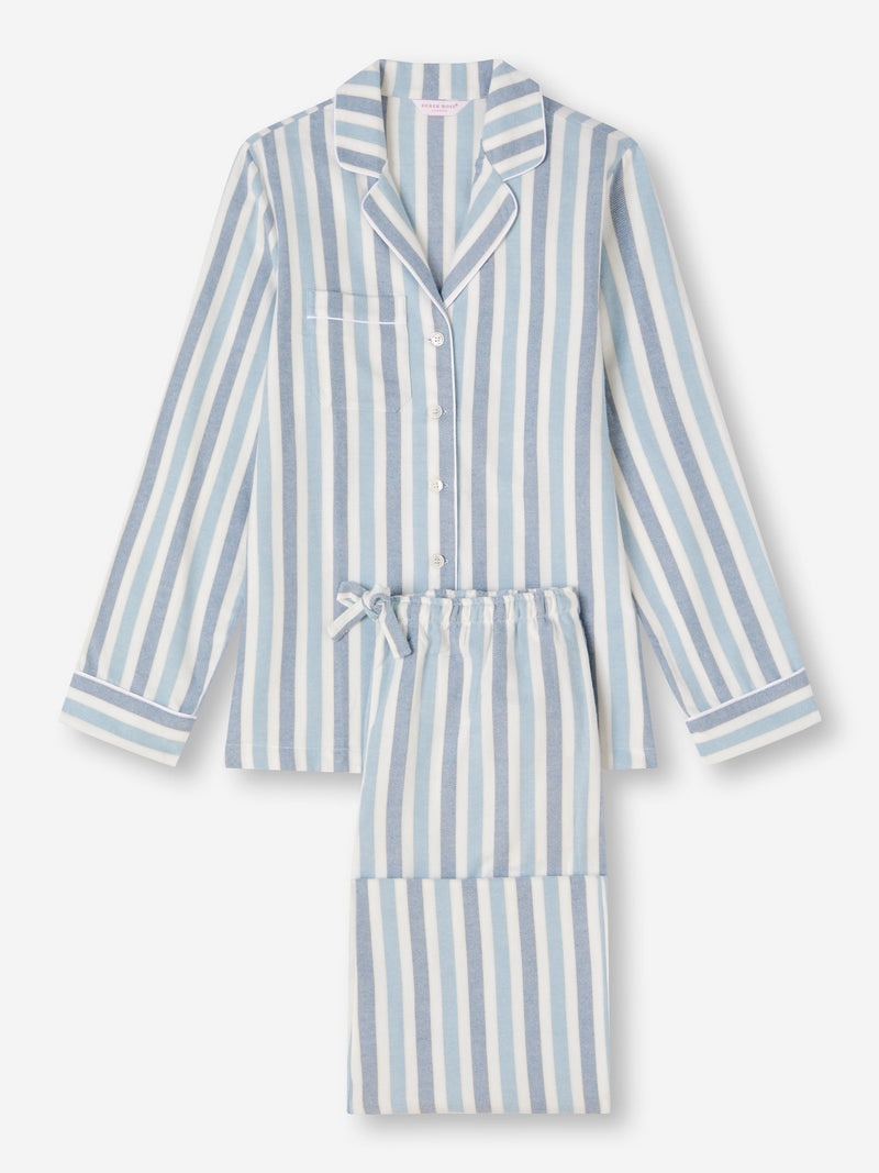 Women's Pyjamas Kelburn 35 Brushed Cotton Blue - 1