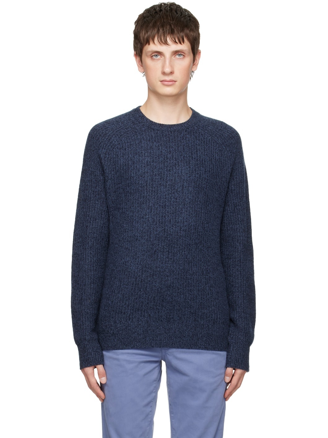Navy Pierce Sweater - 1