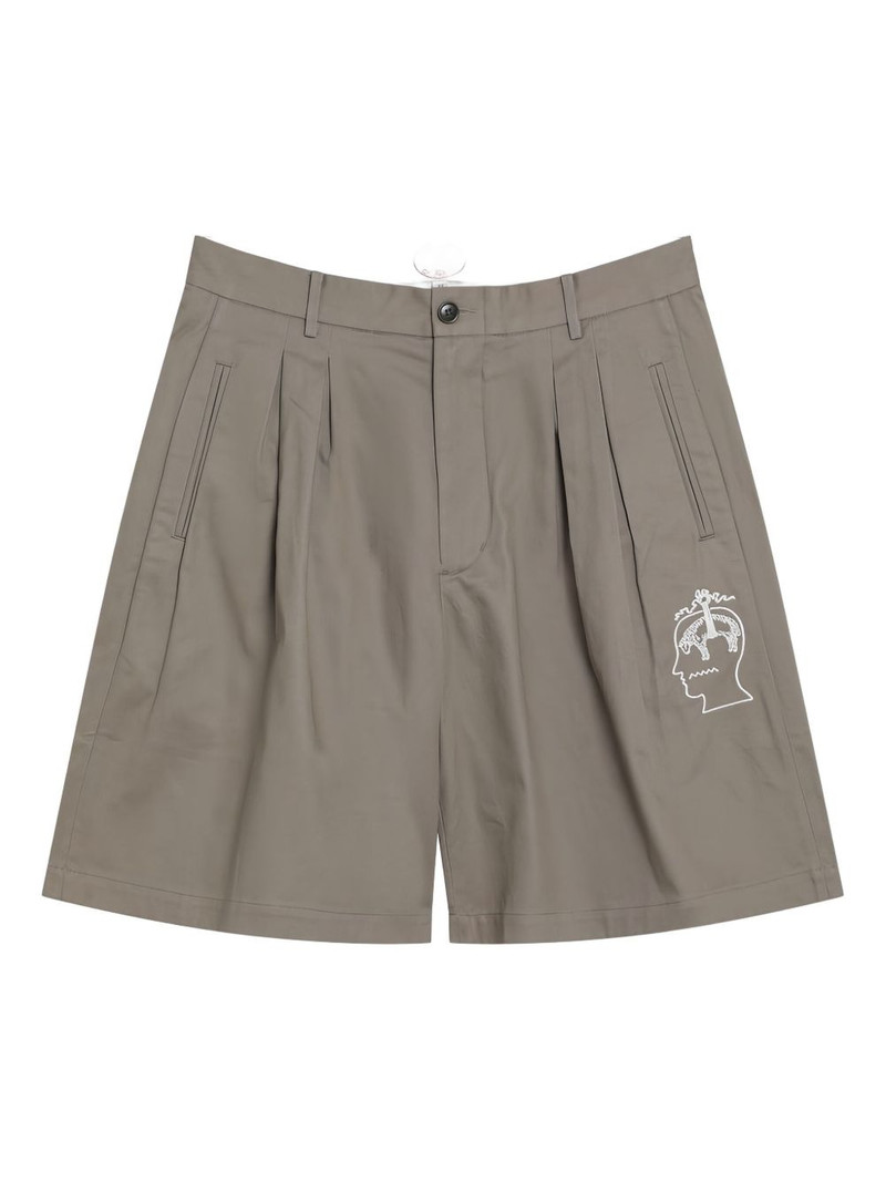 Brooks Brothers pleated chino shorts 1