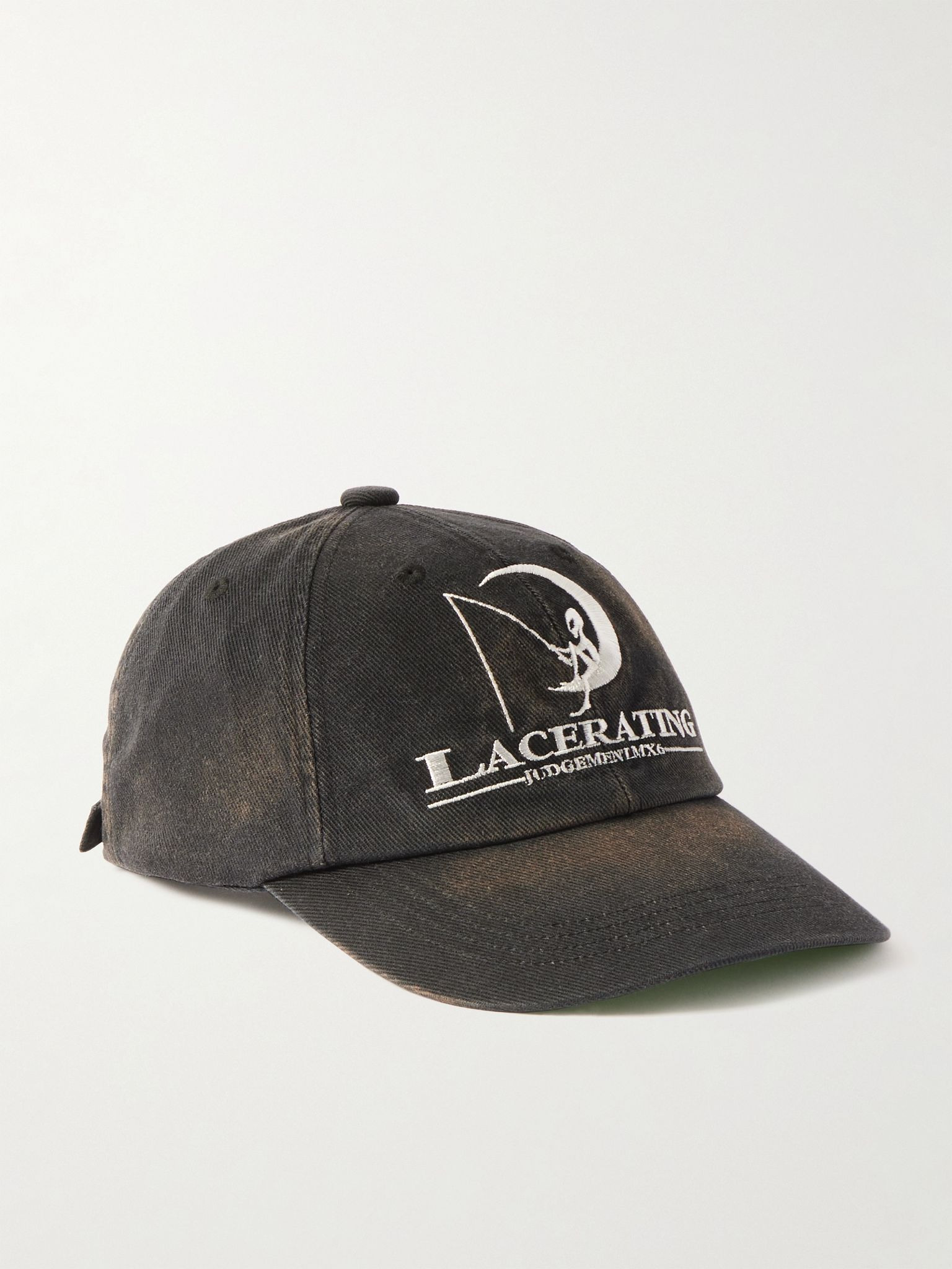 Embroidered Cotton-Twill Baseball Cap Black - 1