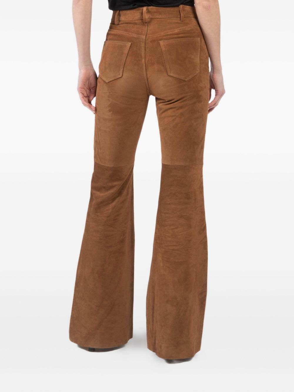 Roe flared suede trousers - 5