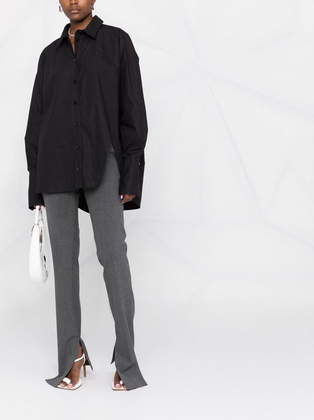 Diana asymmetric button-up shirt - 2