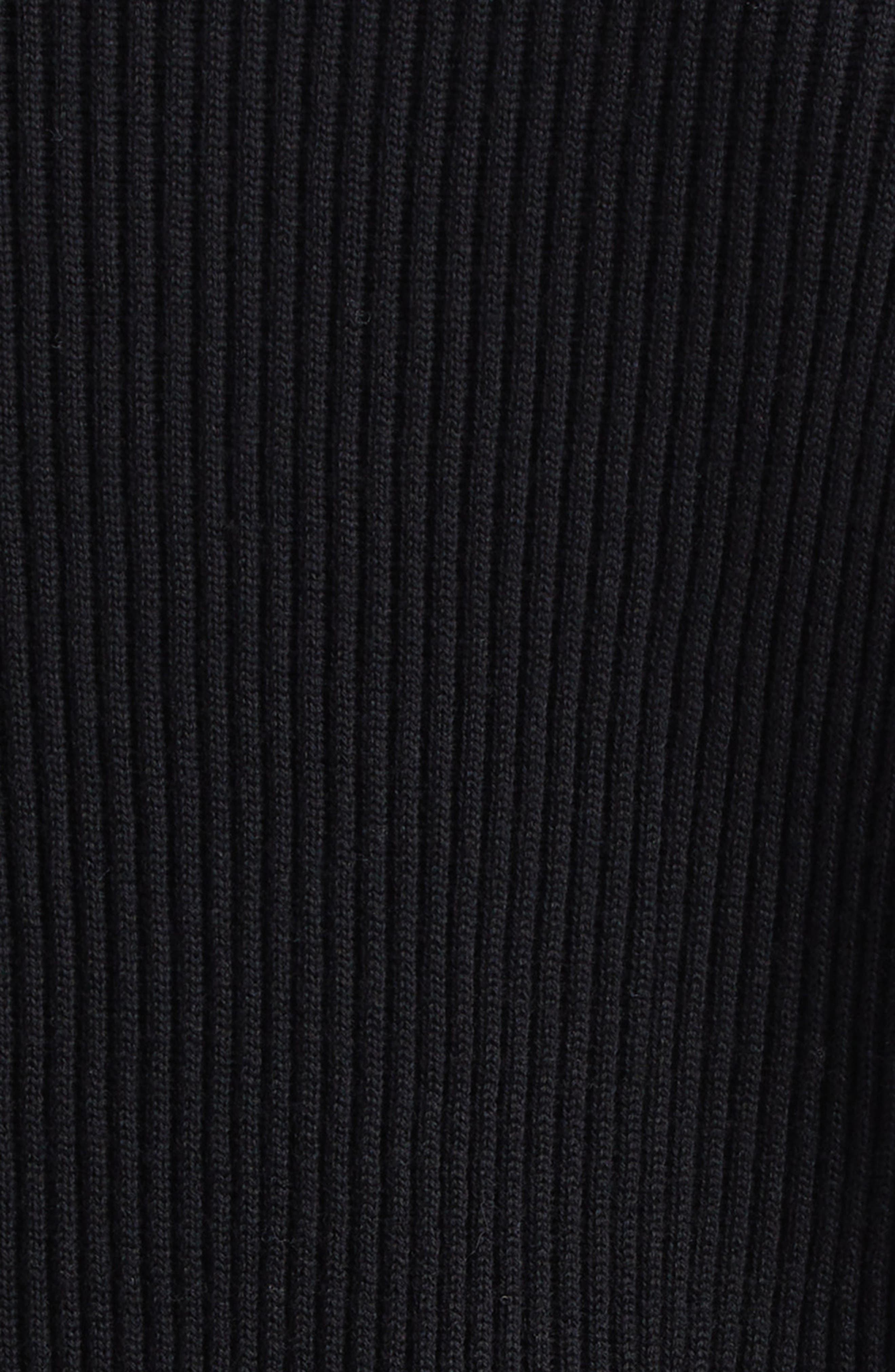 Stone Island Compass Patch Rib Virgin Wool Crewneck Sweater in V0029 Black at Nordstrom - 6