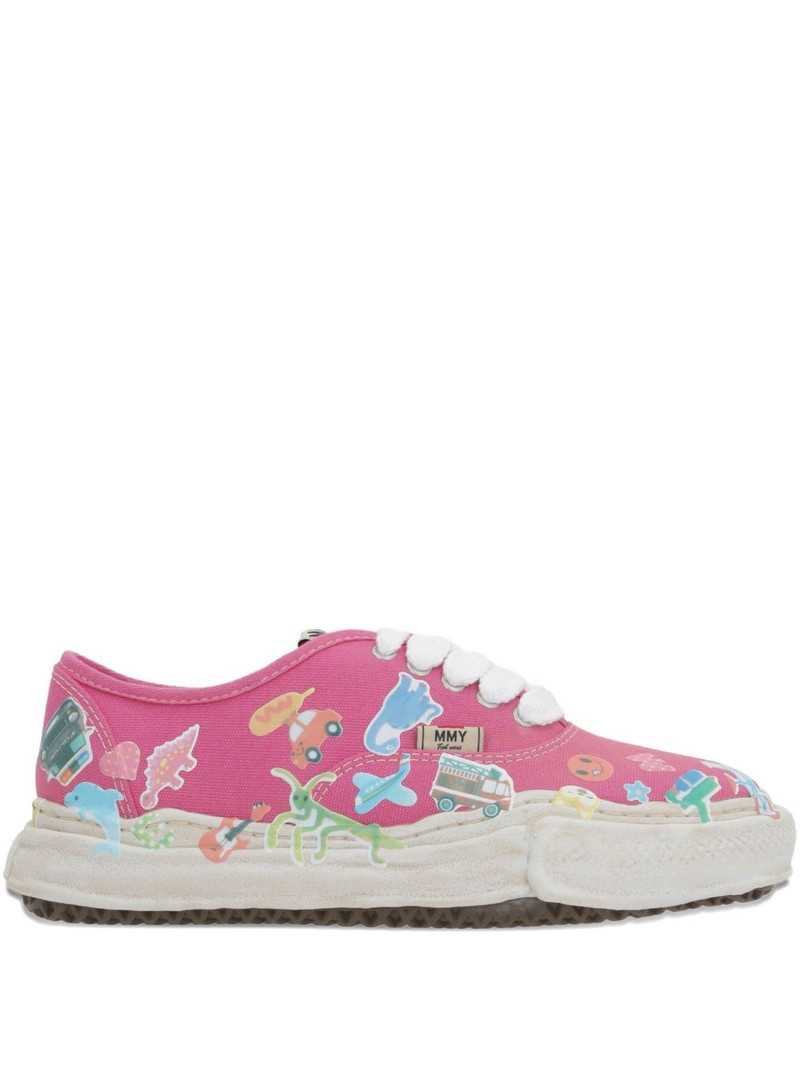 Baker sticker-print sneakers 1