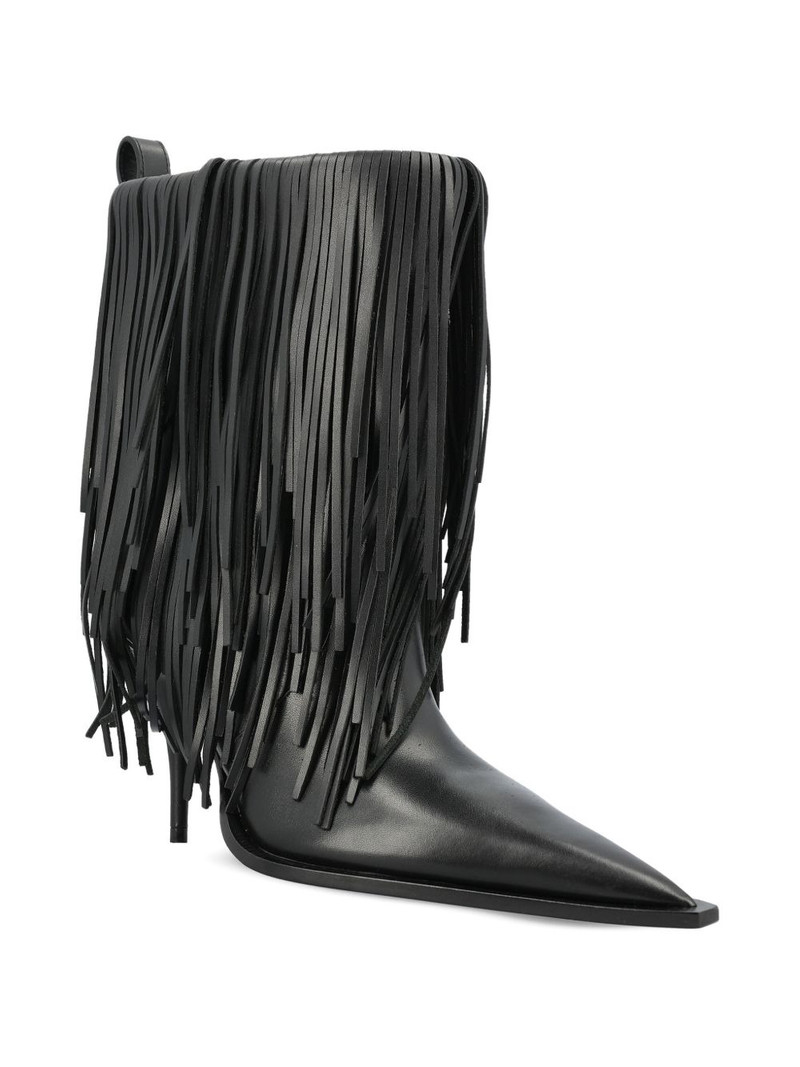 BALENCIAGA fringed-embellishment boots outlook