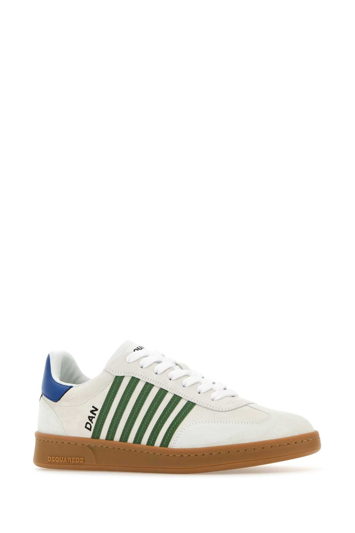 Dsquared Men Chalk Suede Boxer Sneakers - 2