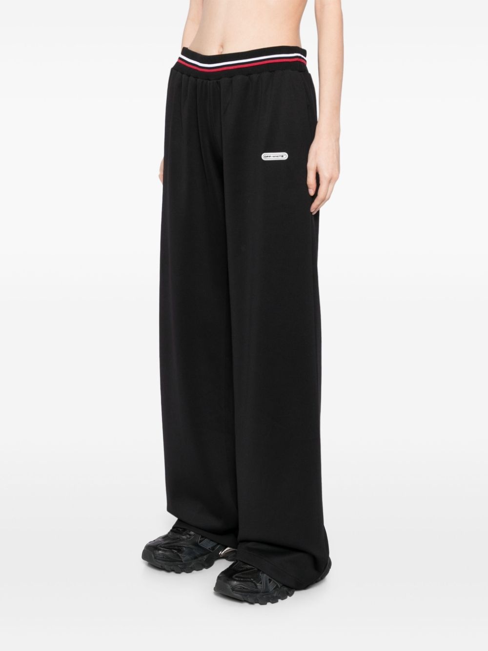 stripe detail pants - 3
