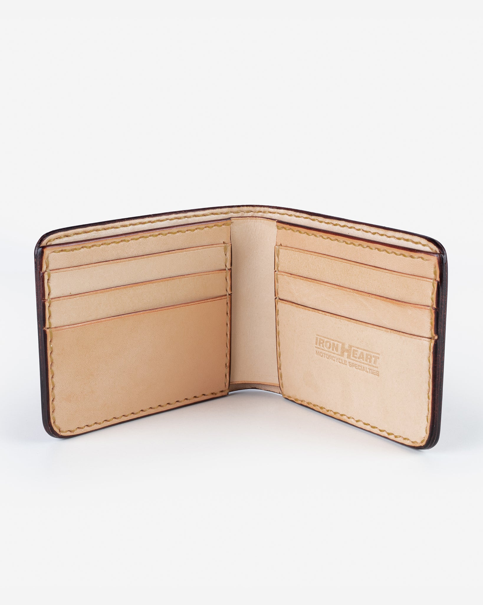 IHG-071-OXB Slimline Small Shell Cordovan Wallet - Oxblood - 3