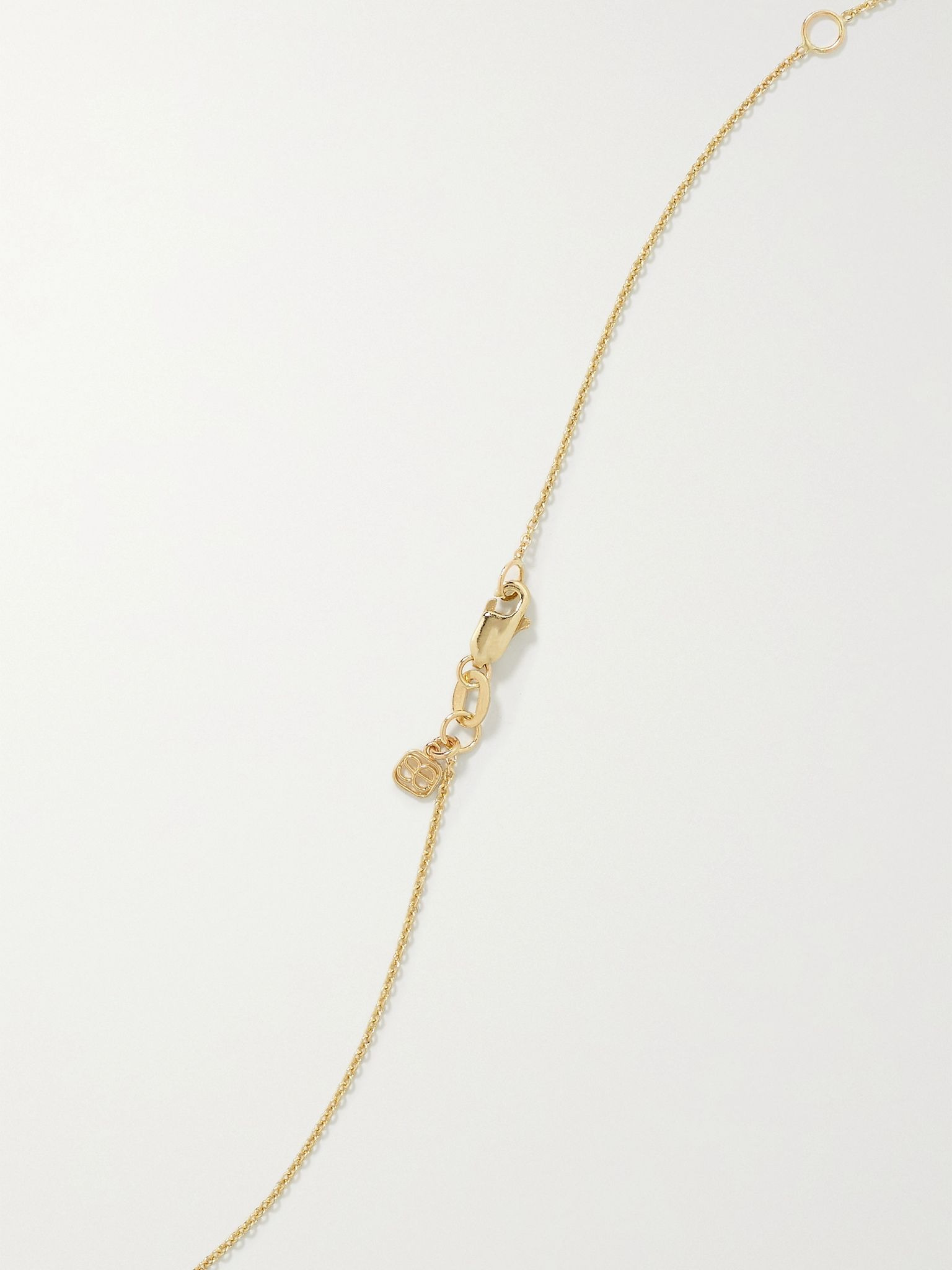Lobster 14-karat gold diamond necklace Gold - 3