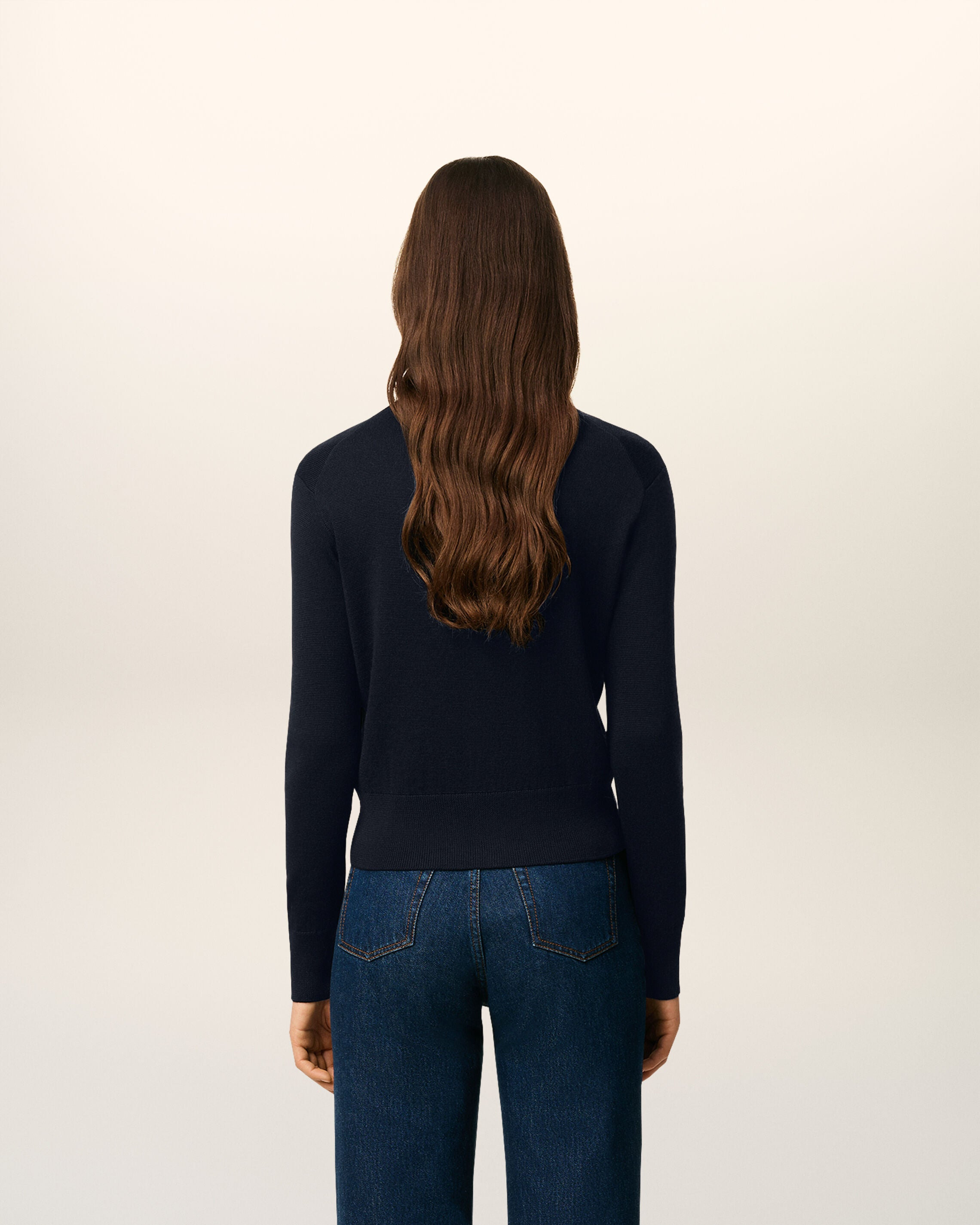 BLUE WOOL AMI DE COEUR CARDIGAN - 5