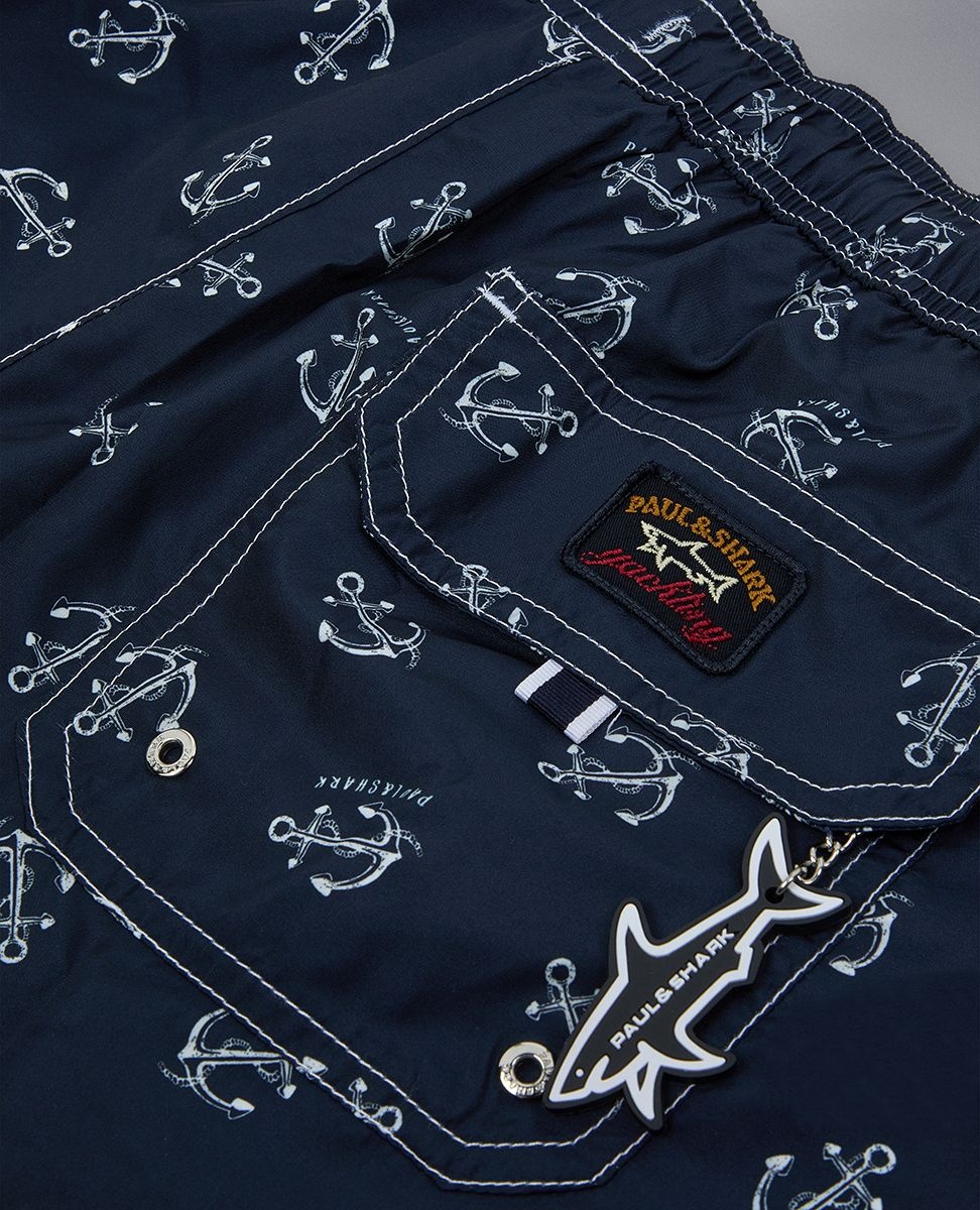 Swim shorts with anchor print - 6
