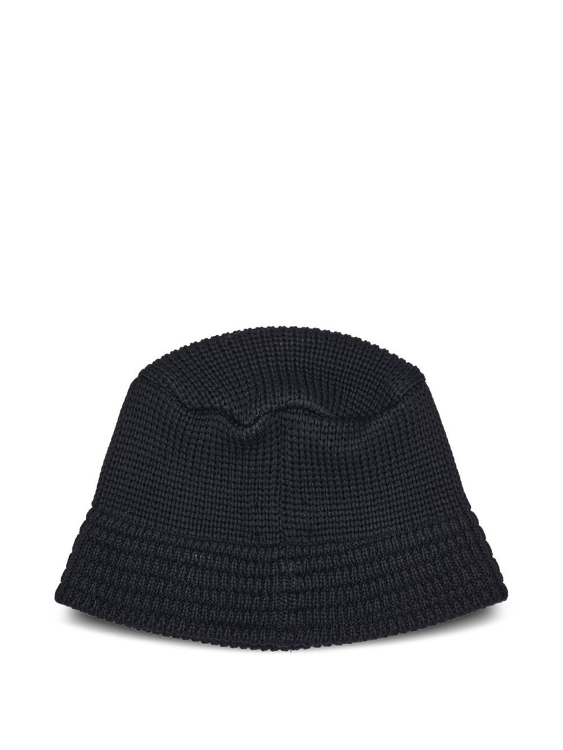 NEEDLES butterfly-embroidered ribbed bucket hat outlook
