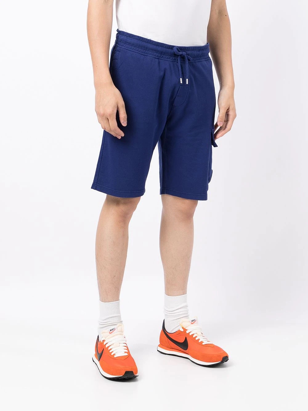 logo-patch cargo jogger shorts - 3