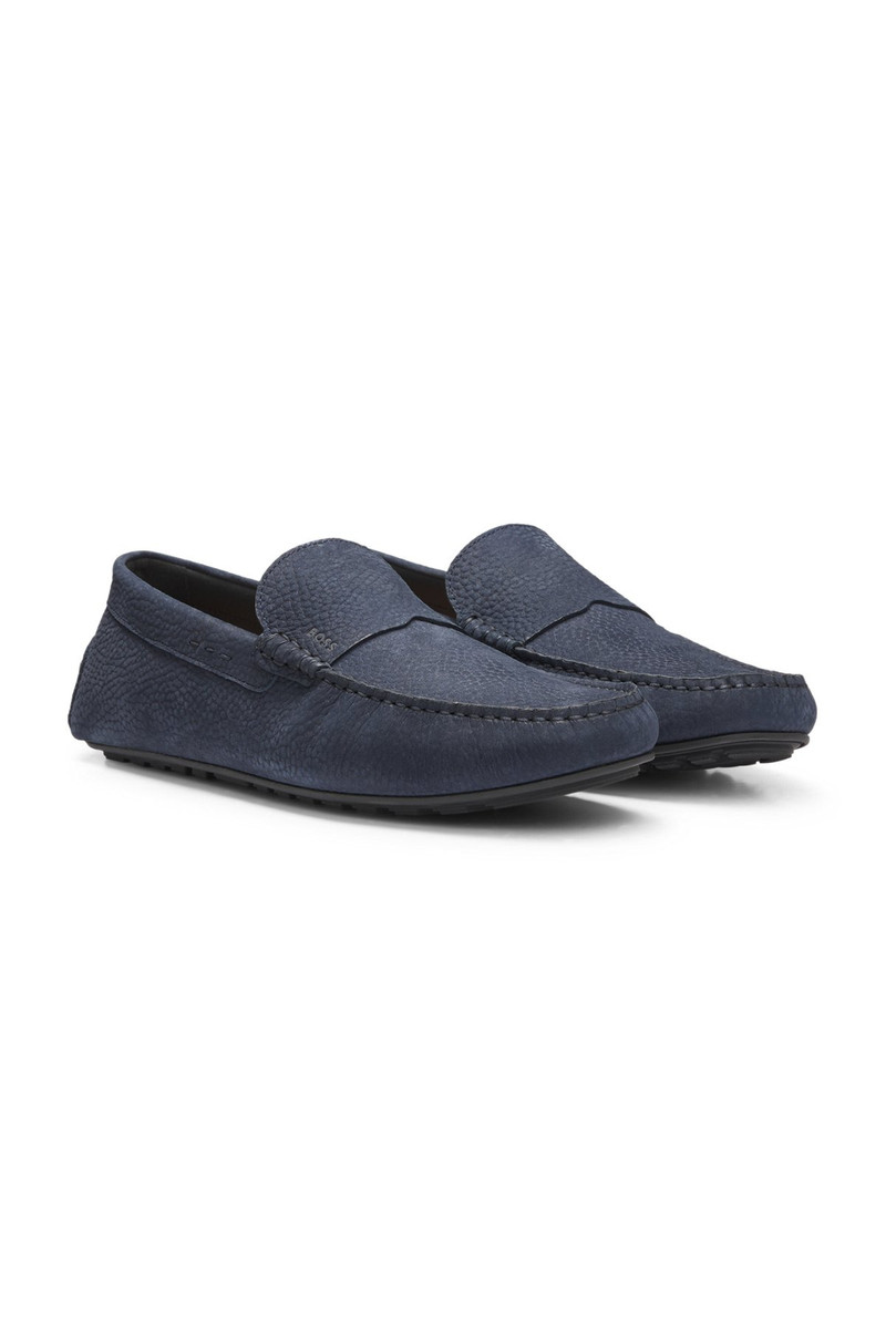 NUBUCK-LEATHER LOAFERS WITH DRIVER SOLE 2