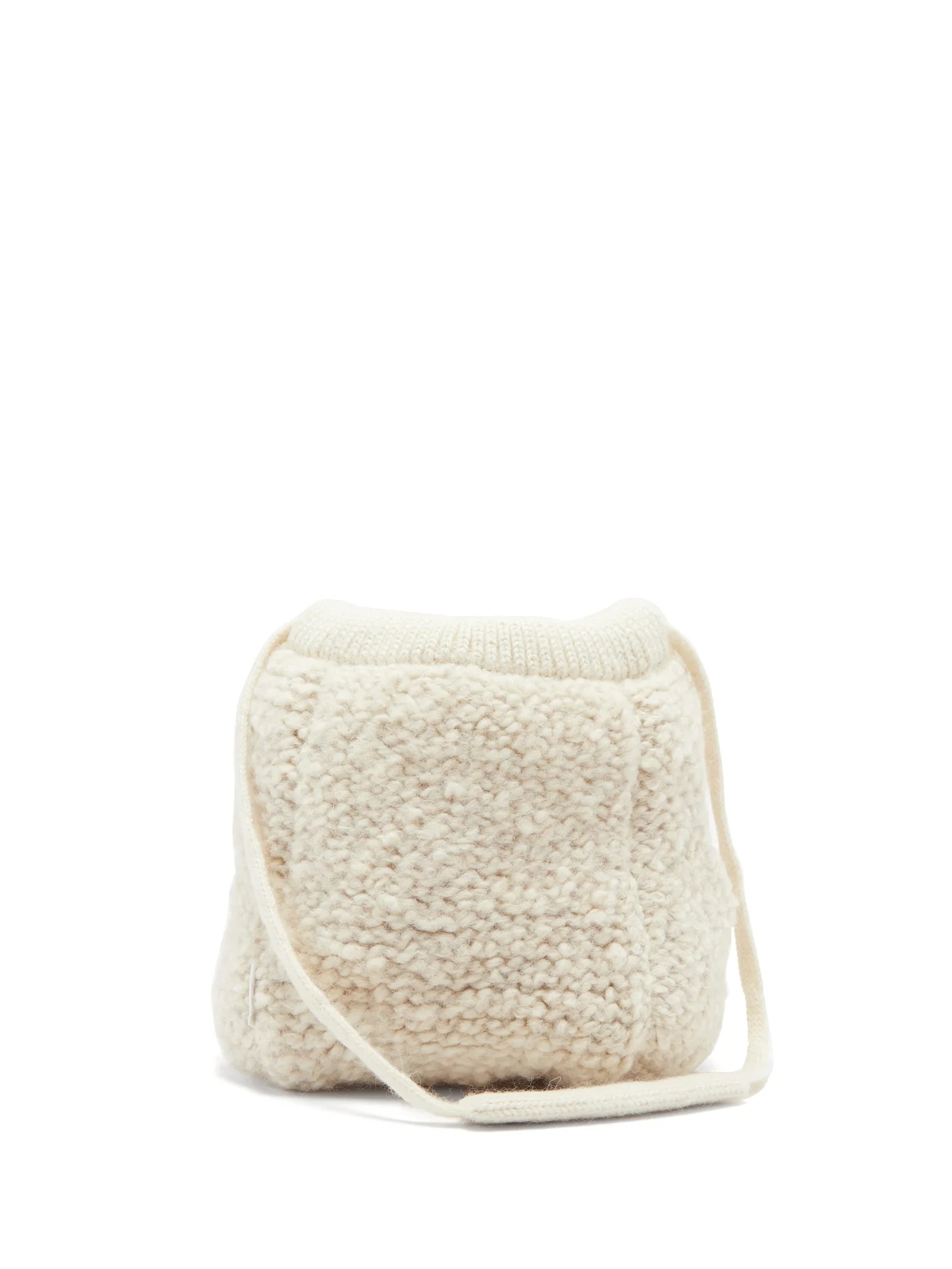 Knitted wool shoulder bag - 1