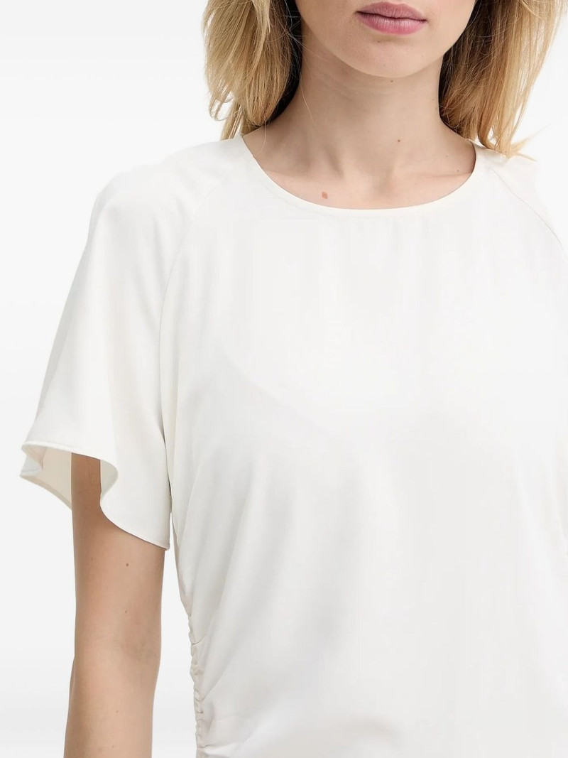 ruched midi dress 3