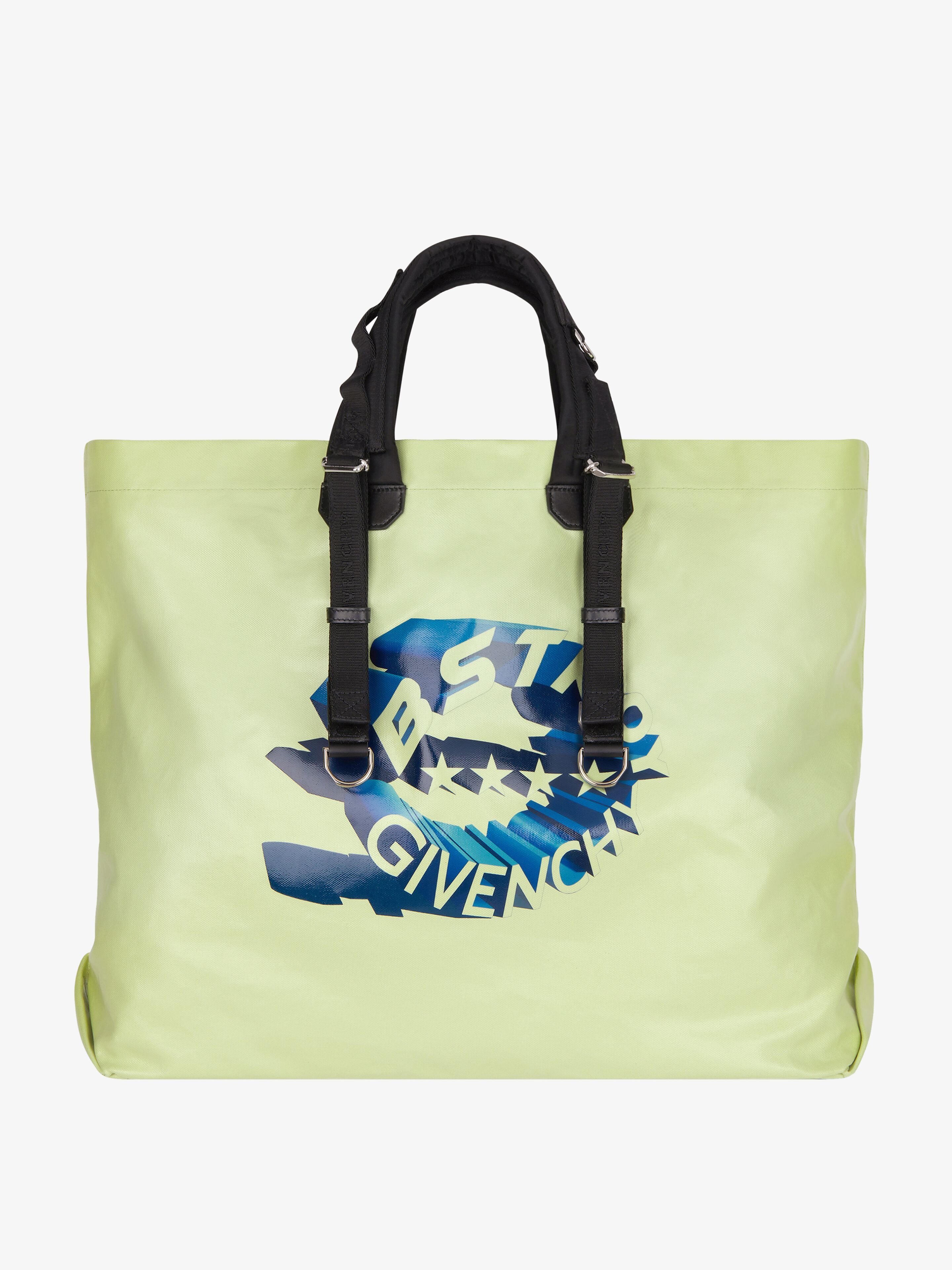 G-SHOPPER XL BAG IN PRINTED COASTED CANVAS WITH SPORTY HANDLES - 1