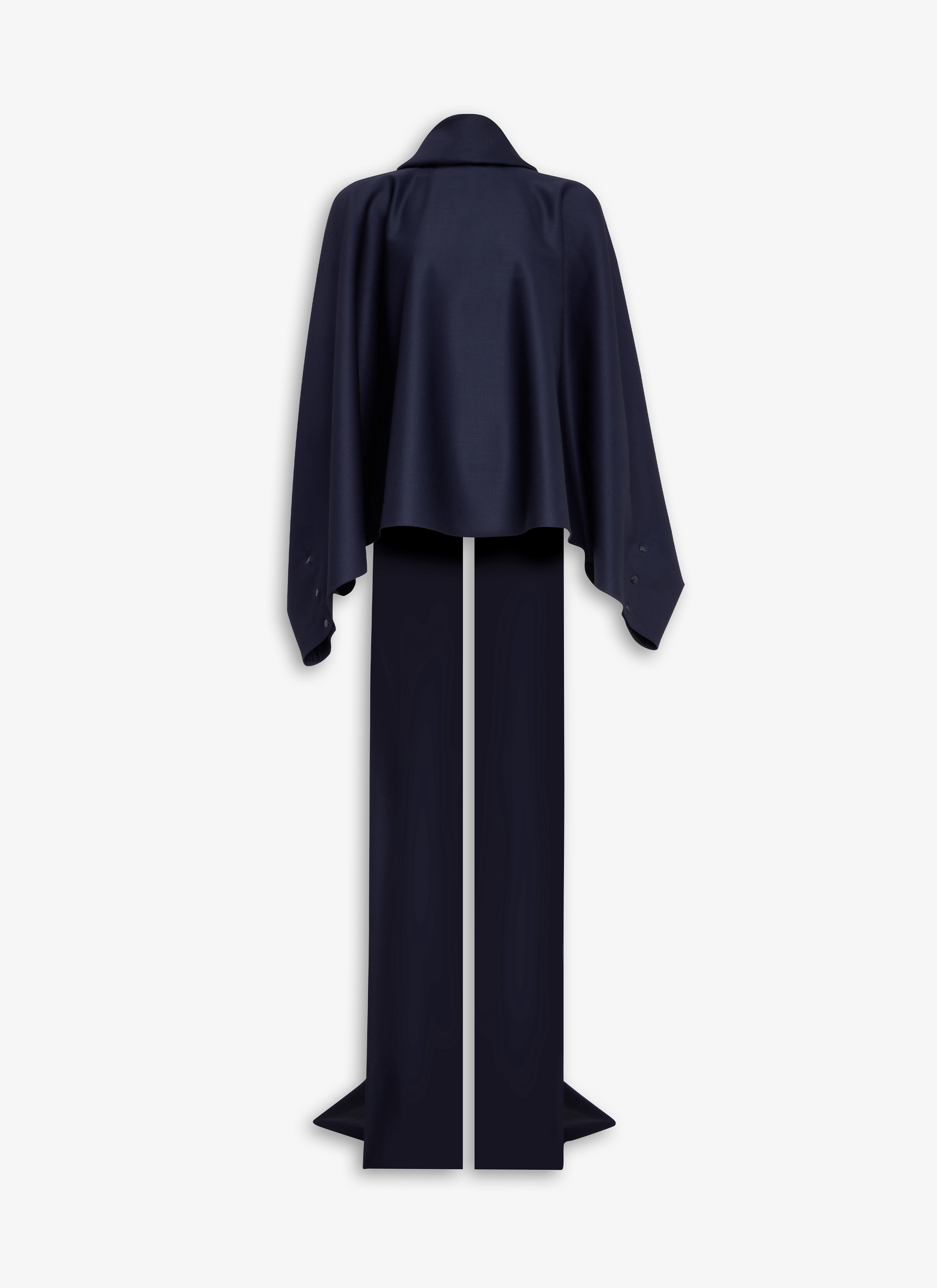 BACKLESS SCARF BLOUSE - 1