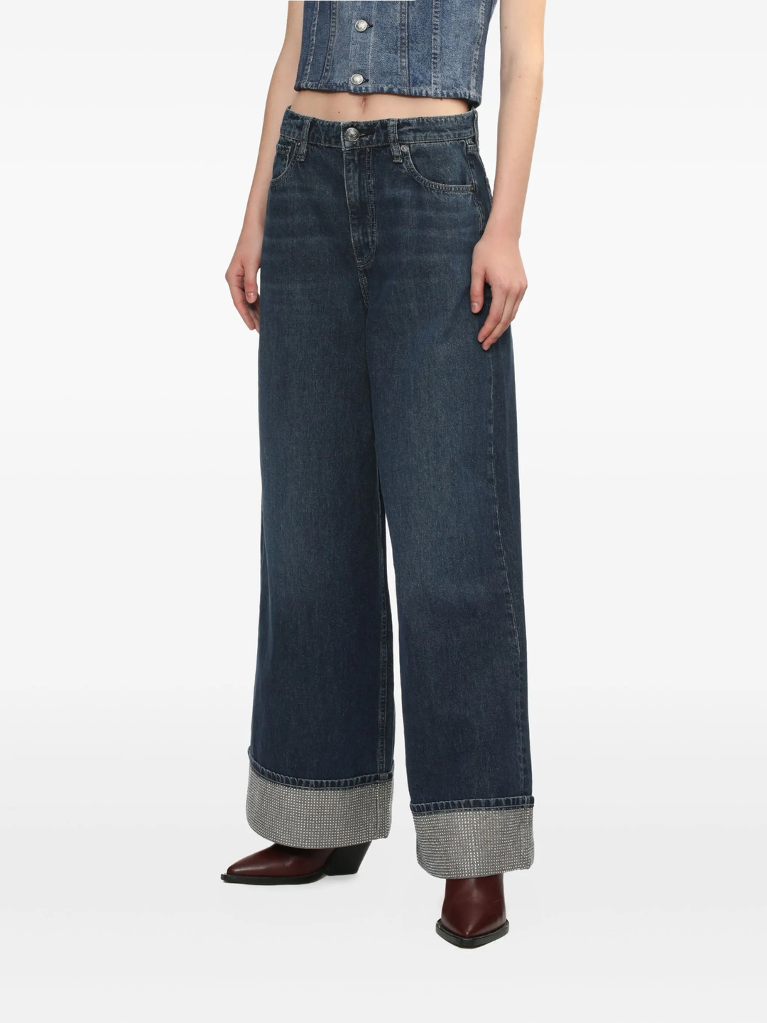 Sofie High-Rise Ankle Wide Leg Jeans - 3