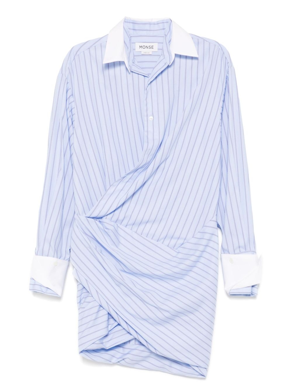 wrap-shirt dress - 1