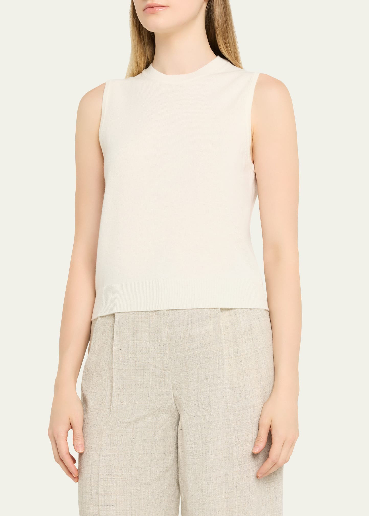 Cashmere Knit Shell Top - 4