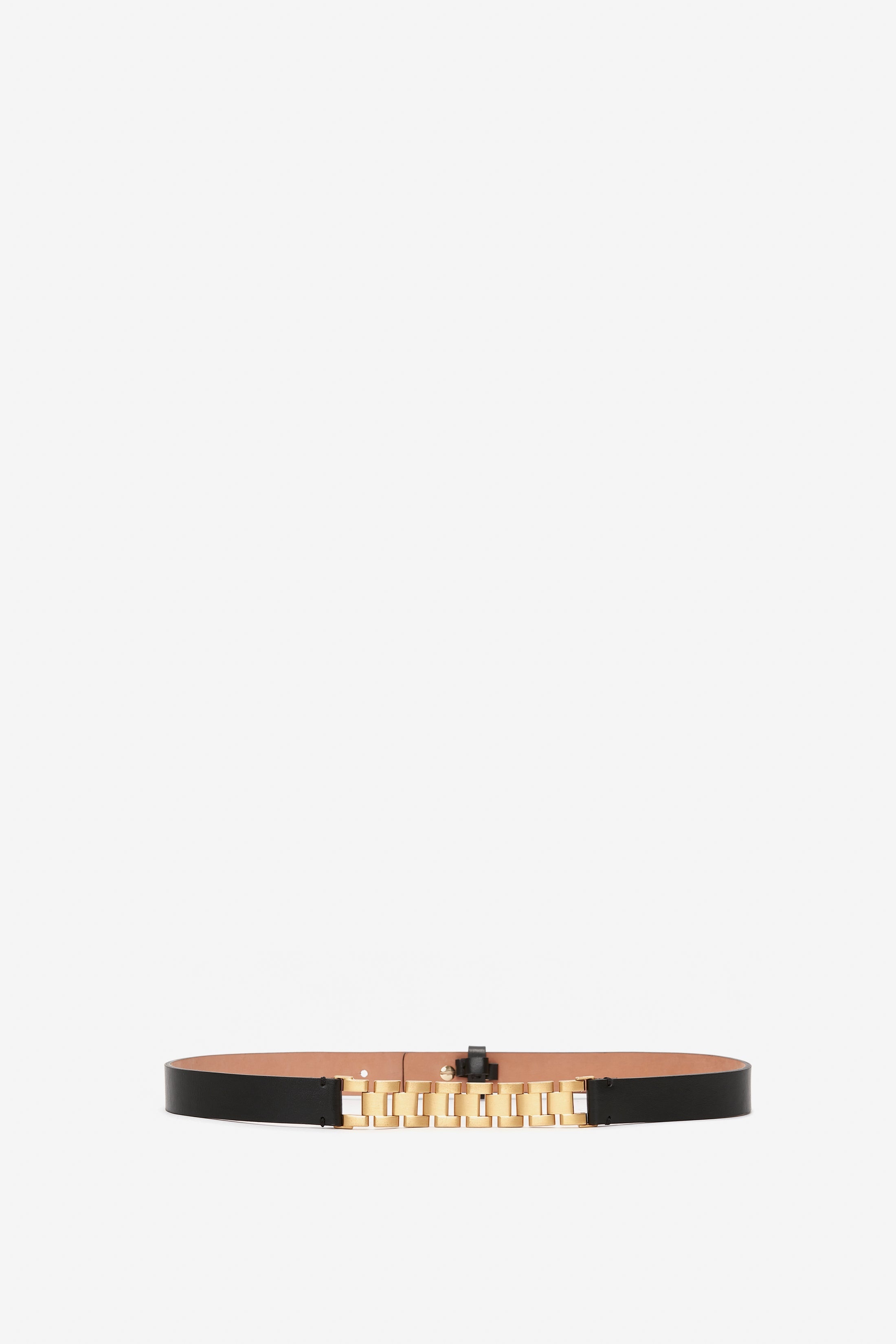 Watch Strap Detail Belt in Black - 1