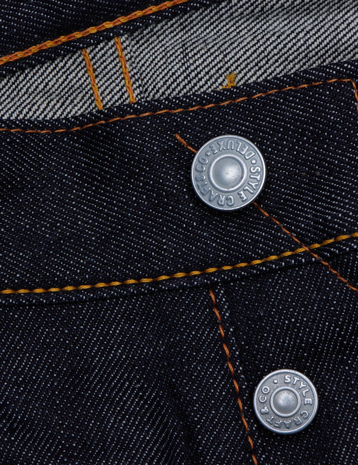 HANDPAINTED SEAGULL SLIM FIT RAW DENIM SELVEDGE JEANS - 7
