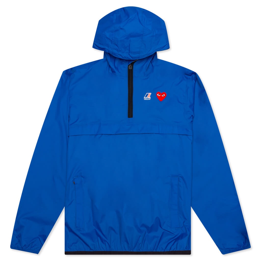 COMME DES GARCONS PLAY X K-WAY LE VRAI 3.0 LEON JACKET - BLUE - 1