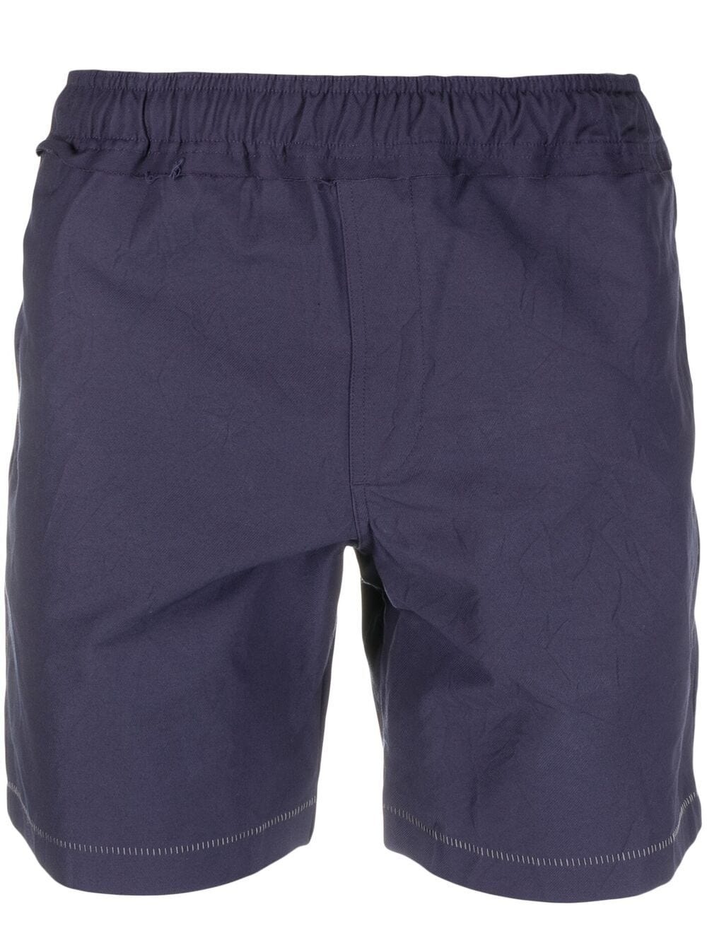 contrast-stitching track shorts - 1