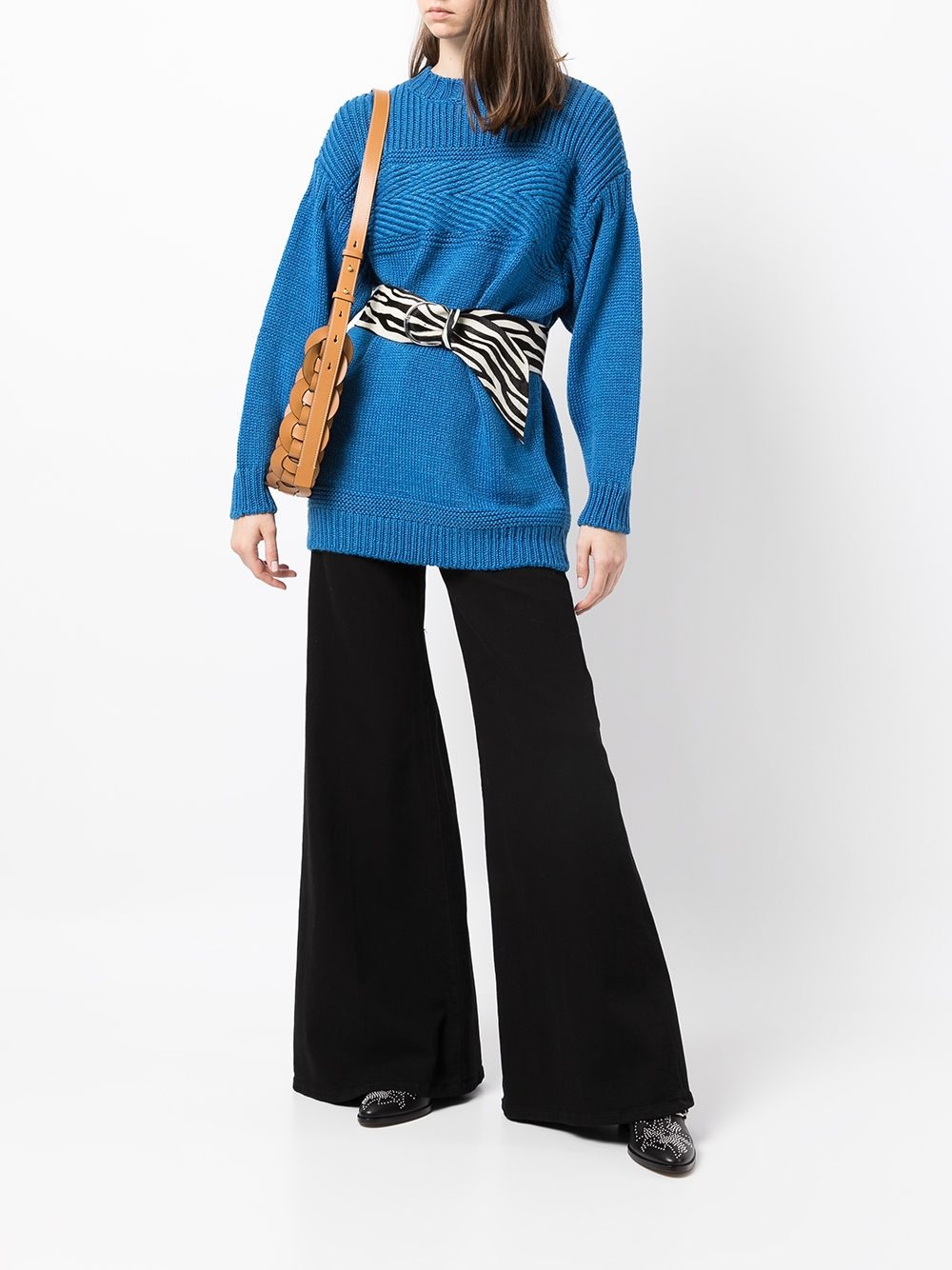 long-sleeve knitted jumper - 2