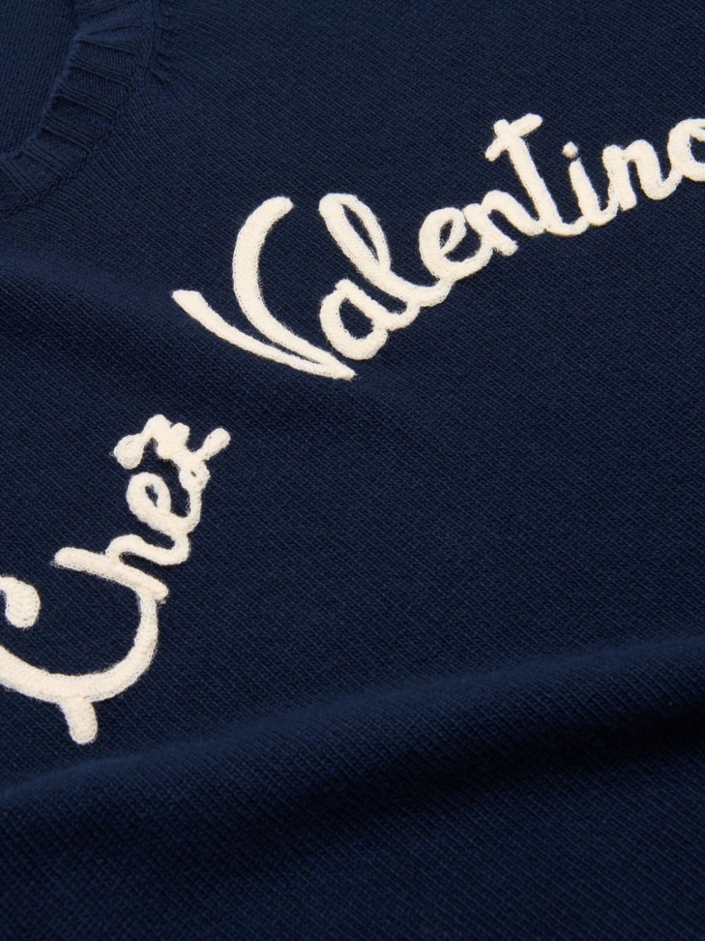 Chez Valentino-embroidered sweater - 7