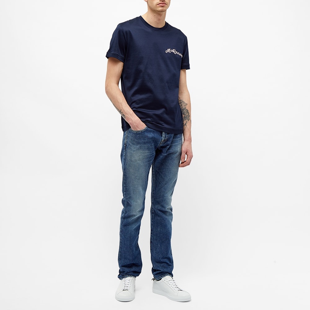 Alexander McQueen Chain Stitch Logo Tee - 5