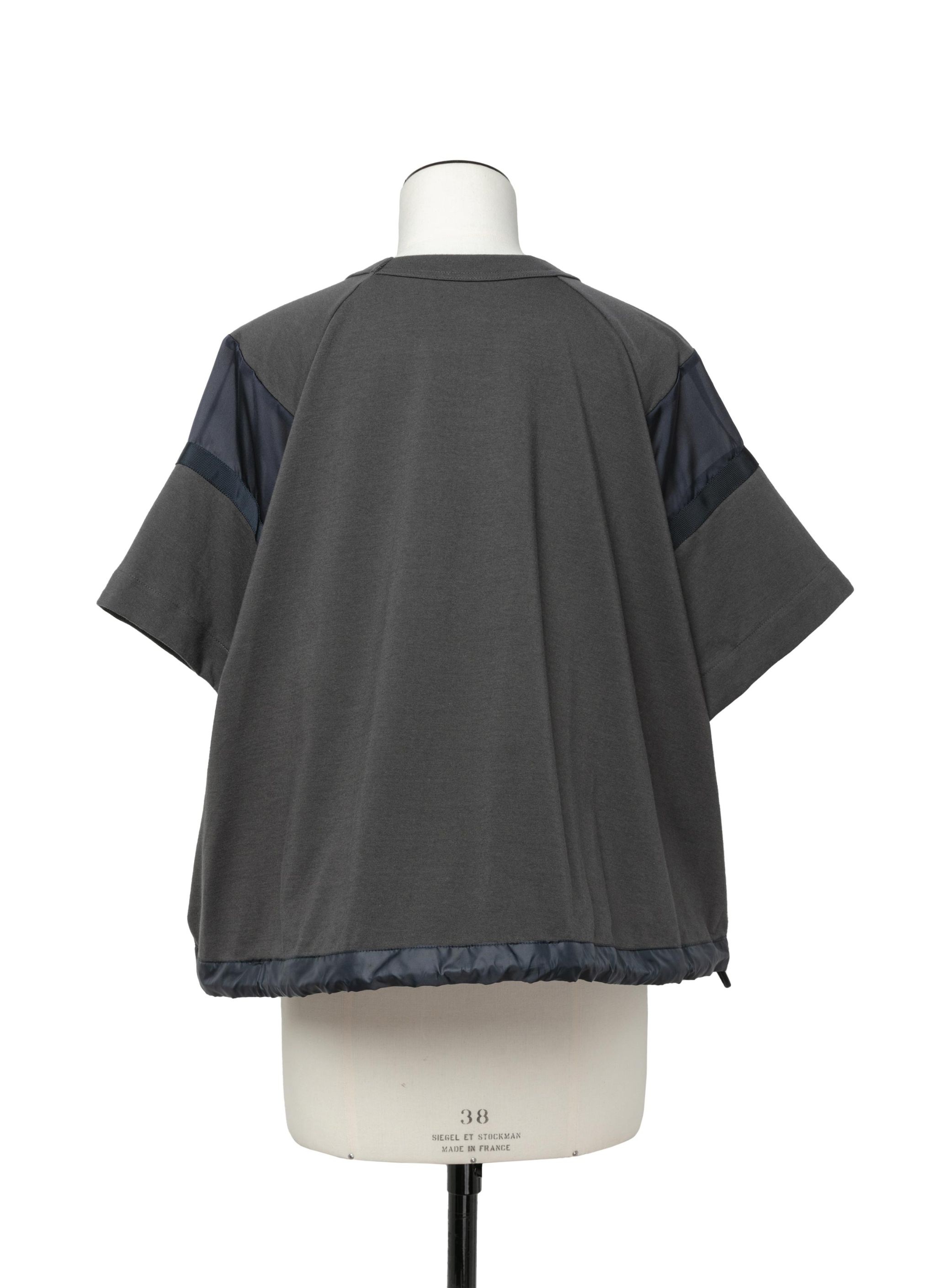 sacai Satin x Cotton Jersey T-Shirt | REVERSIBLE
