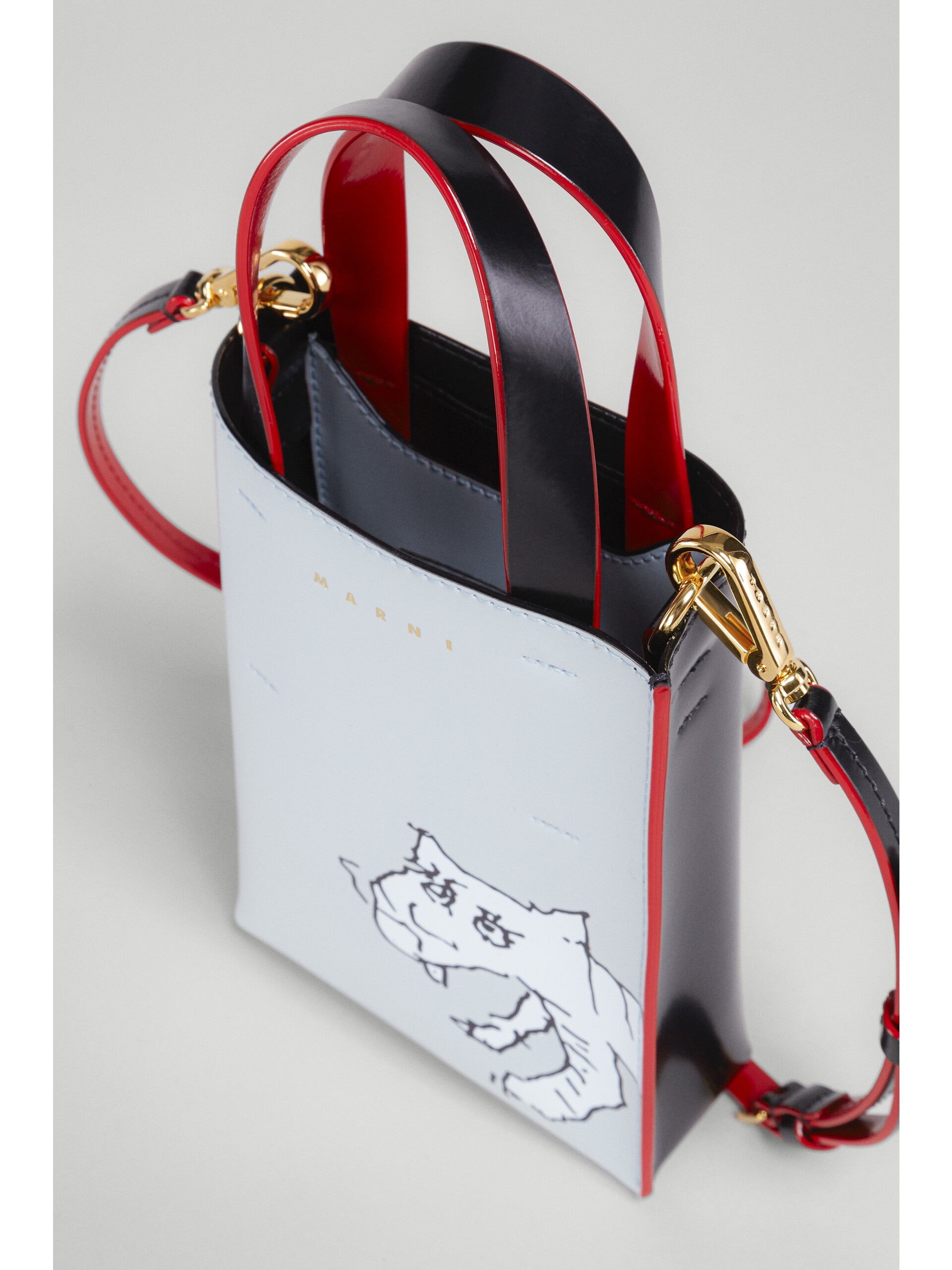 MUSEO NANO BAG IN TIGER PRINT LEATHER - 4