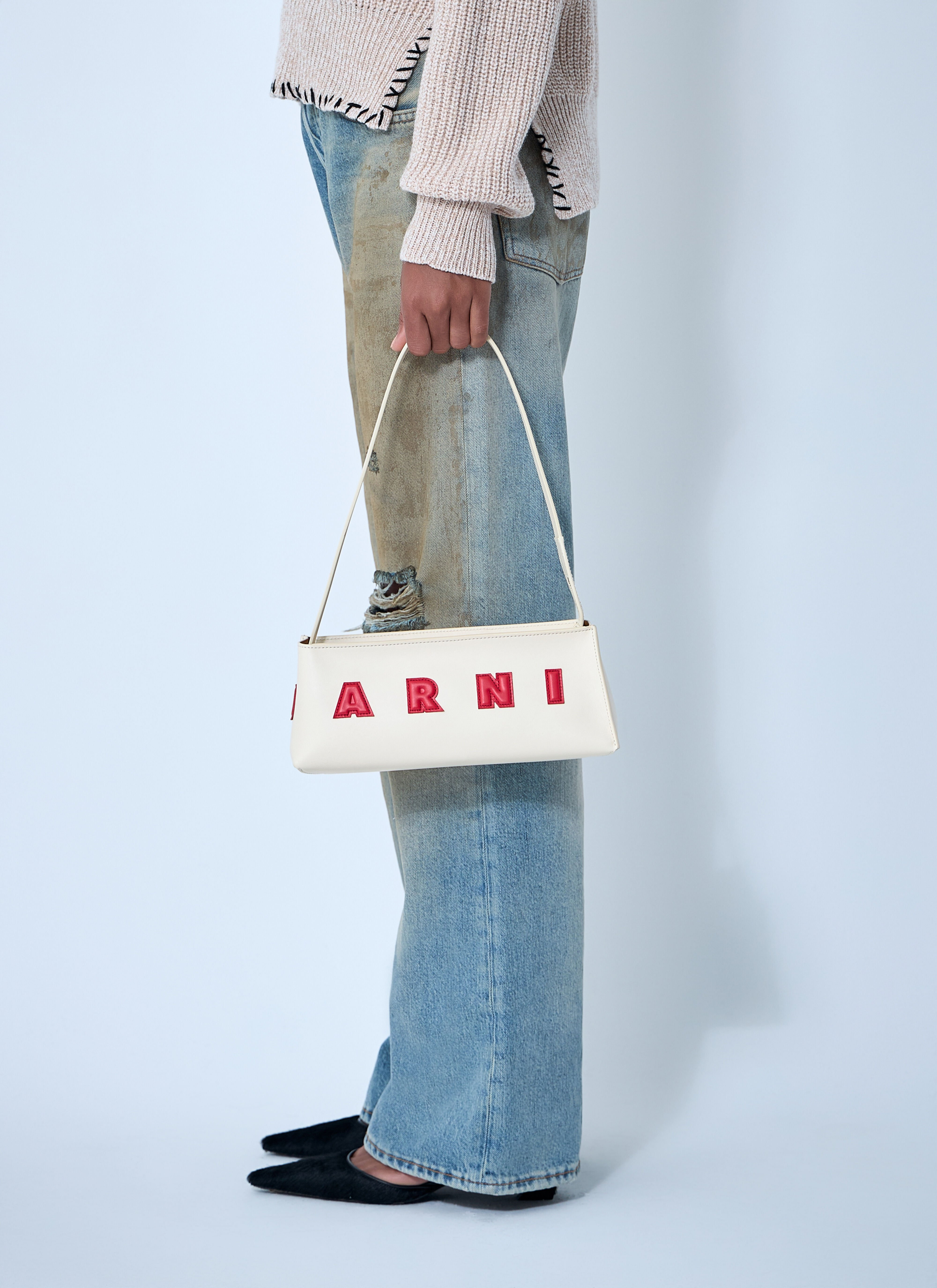 Leather Baguette Musuem Shoulder Bag - 2
