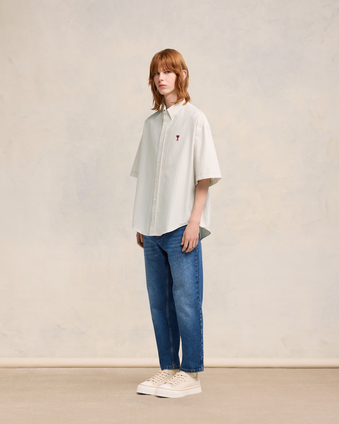 AMI Paris BOXY FIT SHORT SLEEVE SHIRT | REVERSIBLE